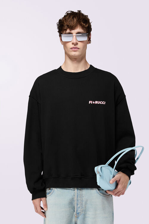 Star Logo Relaxed Sweatshirt Black